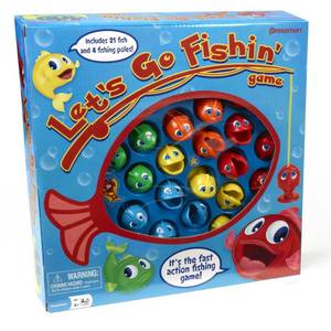 lot 1165 image: Lets Go Fishin Game by Pressman - The Original Fast-Action Fishing Game, 1-4 players