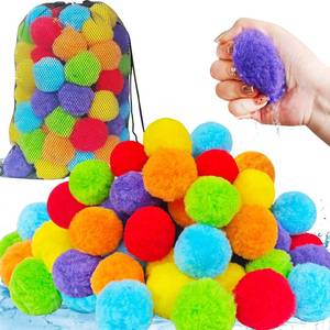 lot 1166 image: 60 Pcs Reusable Water Balloons,Soft Splash Balls for Outdoor Water Games,Beach Pool Party Supplies,Reusable Water Toys for Summer Fun and Family Activities
