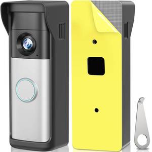 lot 2005 image: No Drill Door Mount for R-ing Newest 2026 Battery DoorbellPlusPro, Adhesive Wireless Video Camera Doorbell Mounting Bracket Holder with Rain Cover,Both Drill&No-Drill Aavailable with Security Screws