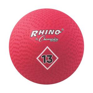 lot 2021 image: Champion Sports Playground Ball (Red, 13-Inch)