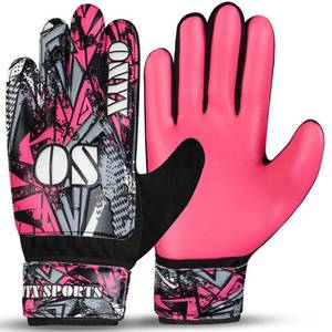lot 2030 image: ONYX SPORTS Soccer Goalie Gloves (Pink, 4)