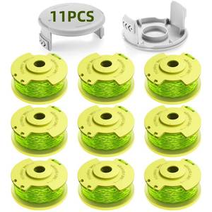 lot 2041 image: YWTESCH Trimmer String for Ryobi One Plus AC80RL3,11 FT0.080-Inch��Spool Replacement Compatible with Ryobi 18v, 24v, and 40v Cordless Trimmers (9 Pack Trimmer Line & 2 Pack Trimmer Cap)