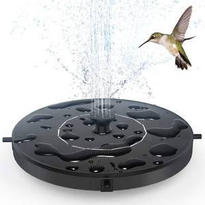 lot 2052 image: Solar Fountain Water Pump for Bird Bath, Floating Solar Powered Water Fountain Pump for Bird Bath, Garden, Pond, Pool, Outdoor (1.4W)
