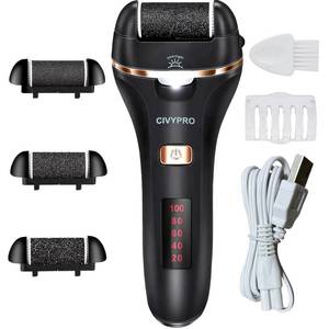 lot 2069 image: Electric Foot Callus Remover- Long Service Time, Rechargeable Electronic Foot File- Ideal Gift, Professional Pedicure Tools, Waterproof Foot Scrubber, Pedicure Kit Feet Care for Dead Skin (Black)