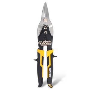 lot 4408 image: HURRICANE 10 Inch Aviation Tin Snips, Cr-Mo Aviation Snips for Cutting Metal Sheet, Heavy Duty Sheet Metal Cutter Shear, Straight Cut, High Leverage Aviation Snip, Up to 40% Labor Saving