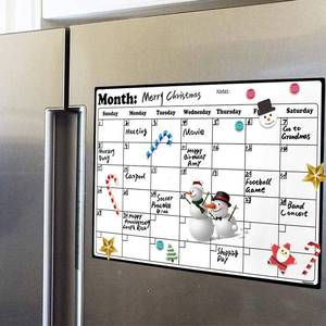 lot 4440 image: Fridge Calendar Magnetic Dry Erase Whiteboard Calendar For Refrigerator Planners 16.9 Inches X 11.8 Inches