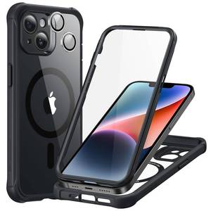 lot 4443 image: ESR for iPhone 14 Pro Max Case with Screen Protector, Clear Black