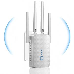 lot 4447 image: WiFi Extender Signal Booster for Room Internet Repeater Range Covers Up to 999 Sq.ft and 15 Devices