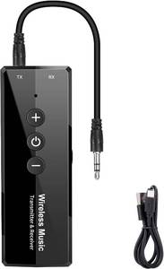 lot 4453 image: Bluetooth 5.3 Transmitter for TV PC, Audio Receiver for Car Speaker System