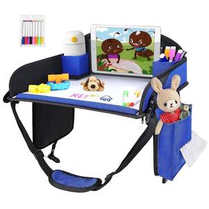 lot 5844 image: UTOLOVE Kids Lap Desk Tray for Road Trip Activities, Portable Blue 1PCS
