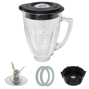 lot 5854 image: 6 Cup Blender Glass Jar Replacement Parts with Blade for Oster Osterizer Classic Series NOT fit Pro Master or Versa models