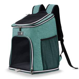 lot 5865 image: BAGLHER Cat Backpack Carrier, Mesh Pet Cat Carrier for Medium Small Dog Cat Puppy Kitten Bunny up to 18lbs, Dog Travel Backpack for Picnic Hiking Walking Cycling, Green