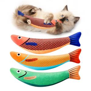 lot 6214 image: Potaroma Cat Toys Saury Fish, 3 Pack, Catnip Crinkle Sound, Soft and Durable, Interactive Kitten Kicker for Indoor Kitty Exercise 9.4 Inches for All Breeds