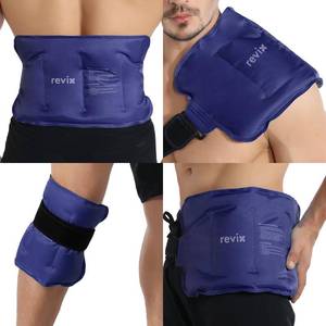 lot 6217 image: REVIX Ice Pack for Injuries Reusable Gel for Lower Back & Shoulder, Navy