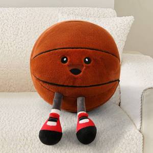 lot 6247 image: Stepxi Basketball Plush Pillow with Legs, Soft Stuffed Animal Toy