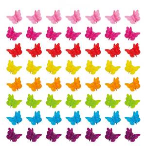 lot 6248 image: 50 Packs Assorted Color Butterfly Hair Clips, Beautiful Mini Butterfly Hair Clips Hair Accessories for Women and Girls (50 pcs Random Colour)
