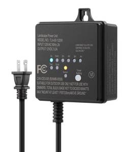 lot 6262 image: DEWENWILS 60W 120V Low Voltage Transformer Outdoor��120V AC to 12V DC