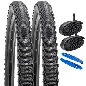 lot 7679 image: YUNSCM 2-PCS 26 Bike Tires 26x2.1054-559 and 26 Bike Tubes Schrader Valve Compatible with All Terrain Bike 26 x 2.10 CruiserGravelHybrid Bicycle Tires and Tubes (Y-836)