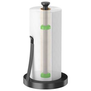 lot 8148 image: Jesginboo Countertop Paper Towel Holder for Kitchen, Black Tension Arm