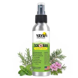 lot 8160 image: TICK BAN Yaya Organics All Natural Extra Strength Tick Repellent DEET Free - 4 Ounce Spray Bottle