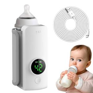 lot 8461 image: Portable Bottle Warmer, Fast Warming Comfortable Baby Feeding On The Go, Waterless Milk Warming with Battery-Powered for Home Outdoor