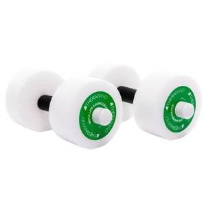 lot 8486 image: THERABAND Water Weights, Foam Aquatic Dumbbells for Pool Fitness, Green