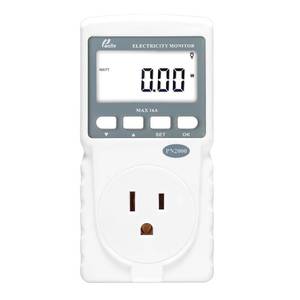 lot 12176 image: Poniie PN2000 Plug-in Kilowatt Electricity Usage Monitor Electrical Power Consumption Watt Meter Tester