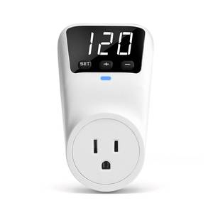 lot 12183 image: BSEED Voltage Protector Electronic Surge Protector Outlet, 1800W Wall Surge Protector for Refrigerator, TV, PC, Home Appliance, Voltage Regulator with LED Display Screen, Adjustable, 15A, 120V, 1 Pack