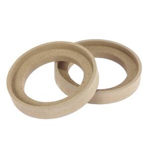 lot 12191 image: X AUTOHAUX Pair Car Beige Speaker Spacer Ring Adaptor Brackets Mounting Spacer Recess Bezel Plate Wood 77mm ID for 3.5 Inch Speakers