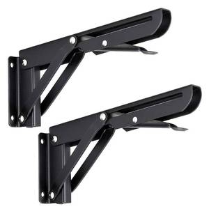 lot 12202 image: Sumnacon 2 Pcs Folding Shelf Brackets for Worktops,8 Inch ,Max Load 99lb