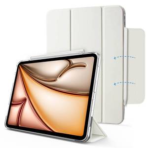 lot 12222 image: MYGROO for iPad Air 11 Inch Case M40M32(202420252026),iPad Air 5th Generation case 2022, Air 4th Generation case, Tri-fold Smart Cover with Clear Shell,Slim and Lightweight,Creamy White