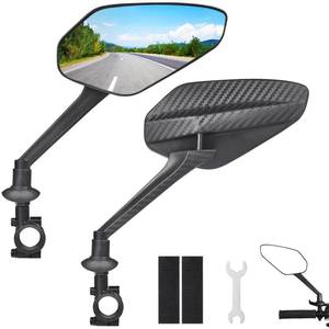 lot 20032 image: Zacro 2 Pack Bike Mirror, Bike Mirror Handlebar Mount, 360°Adjustable Bicycle Rear View Mirror, Scratch Resistant Glass Lens, Fit for Mountain Bikes, City Road Bikes, E-bikes, Scooter