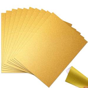 lot 20067 image: BVMGTT 10 Sheets Gold Glitter Cardstock 250GSM92lb No Shedding Sparkle Paper for DIY Crafts, Invitations & Cricut Cutting  Printer-Friendly A4 Size (7.87x11.8) for Scrapbooking & Gift Boxes