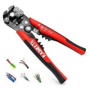 lot 20070 image: KAIWEETS Self Adjusting Wire Stripper - 3 in 1 Heavy Duty Automatic Wire Stripping Tool  10-24 AWG Wire Cutter for Electrical Cable Cutting, Crimping Tool