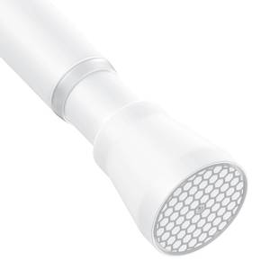lot 20072 image: AIZESI Tension Shower Curtain Rod 30-64 Inch Adjustable No Drilling, White