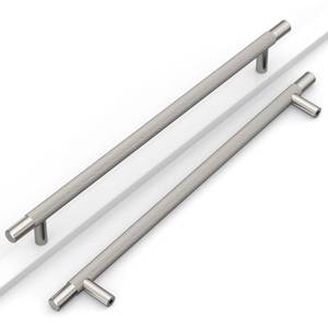 lot 1259 image: Coinkoly 10 Pack 10(254mm) Satin Nickel Cabinet Pulls Knurled Kitchen Cabinet Handles Brushed Nickel Drawer Pulls Cupboard Hardware for Cabinets CK0088