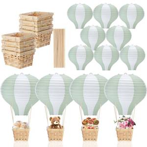 lot 1269 image: Meooeck 8 Sets Hot Air Balloon Tables Centerpieces,Sage Green
