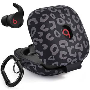 lot 2192 image: Case for Beats Fit Pro Cover, VISOOM Soft Case for Apple Beats Fit Pro 2021 Silicone Protective Beats Pro Case Shockproof Beat Pro Fit Case Logo Visible Beats Earbud Case Cover with Keychain