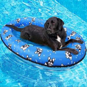 lot 2197 image: 55 x 35 Dog Pool Float, Dog Floats for Pool, Pool Rafts for Dogs, Inflatable Dog Raft for Pool for Small Medium and Large Dogs, Pool Floats for Dogs for Lake River Pool Scratch Resistant