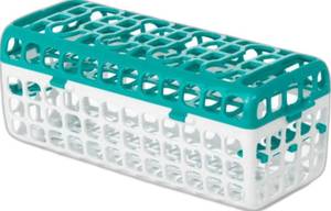 lot 2217 image: OXO Tot Dishwasher Basket for Bottle Parts & Accessories, Teal