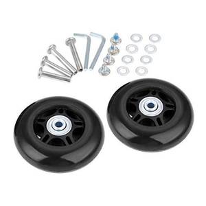 lot 2244 image: 2 Luggage Suitcase Wheels Replacement Inline Skates 80mmx24mm3.15x0.94in