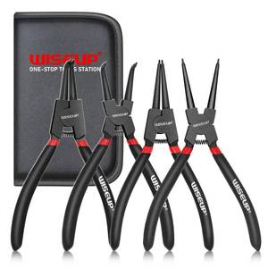lot 2264 image: WISEUP Snap Ring Pliers Set, Heavy Duty 4PCS-7 inch Circlip Pliers Kit