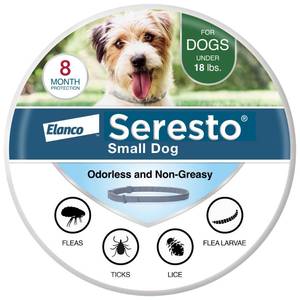 lot 2276 image: Seresto Small Dog Vet-Recommended Flea & Tick Treatment & Prevention Collar for Dogs Under 18 lbs  8 Months Protection