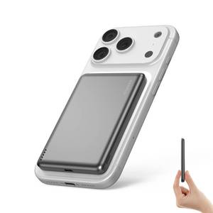 lot 2285 image: CHARCO Portable Charger for Magsafe Charging, Magnetic Power Bank 5000mAh