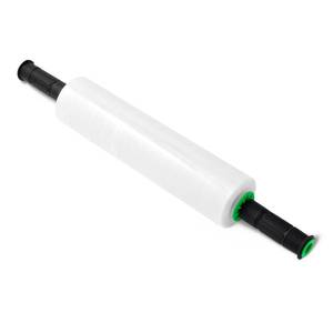lot 4044 image: Amazon Basics Strong Transparent Stretch Wrap Film Roll for Moving, Shipping and Storing, Furniture Wrapping, 15 x 1000 ft, Two Ergonomic Handles, Clear, 1 Roll