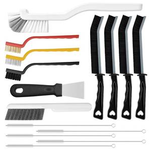 lot 4072 image: Crevice Cleaning Brush, Multifunctional Grout Brush and Straw Brush, 15 Pcs