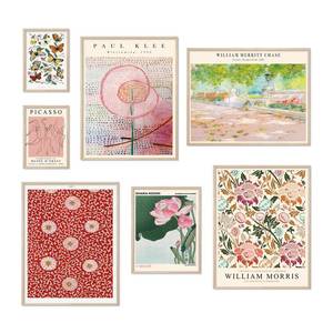 lot 4080 image: Habseligkeit Flower Posters for Room Aesthetic, Boho Wall Art Prints, Unique Vintage Wall Decor Aesthetic Eclectic Home Decor Bedroom Living Room Unframed, Set of 7