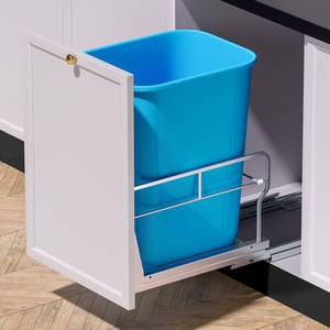 lot 5943 image: Insputer Pull Out Trash Can Under Cabinet with Soft-Close Slides