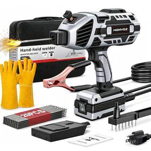 lot 5954 image: Welding Machine Handheld,20-120A 110V Portable Stick Welder 20pcs Rods,IGBT Hand Held Welder Machine withHot Start Arc Force Anti-stick ARC Welder Gun,6 Variable Current Adjustment (Grayish black)