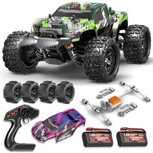 lot 5955 image: X-TMAGA 118 All Terrain RC Car for Adults & Boys (HS18-05), 4WD Off-Road RC Truck High Speed Fast 40 KPH, 4X4 Waterproof Remote Control Car with 2 Rechargeable Batteries